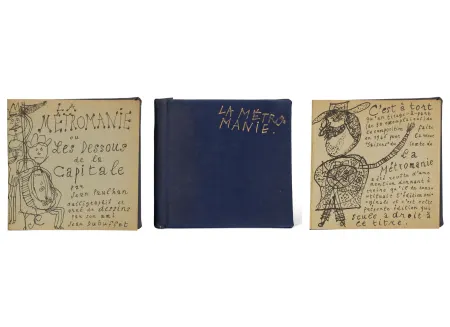Иллюстрированная Книга Dubuffet - Jean PAULHAN : LA MÉTROMANIE ou les dessous de la capitale. Calligraphié et orné de dessins par son ami Jean Dubuffet (1950)