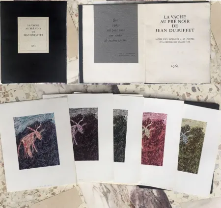 Иллюстрированная Книга Dubuffet - LA VACHE AU PRÉ NOIR DE JEAN DUBUFFET. 1963.