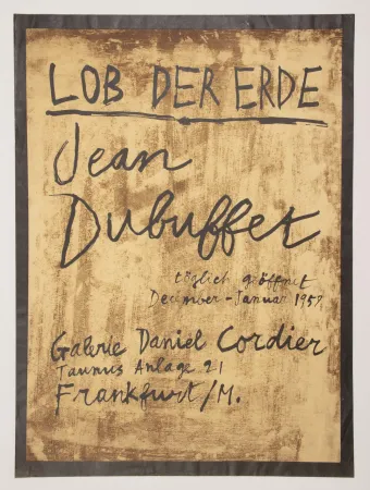 Литография Dubuffet - LOB DER ERDE.