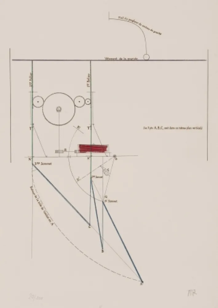 Офорт Duchamp - Combat de boxe