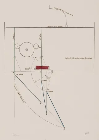Офорт Duchamp - Combat de boxe