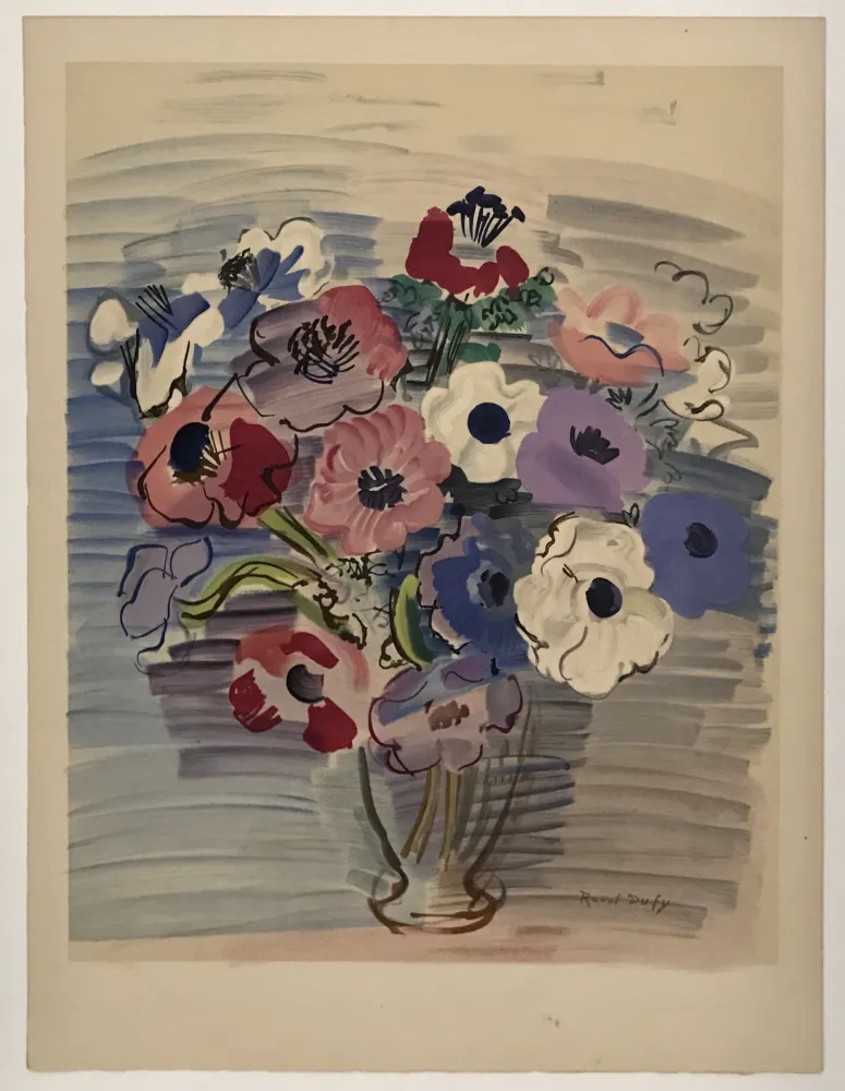 Литография Dufy - Anemones