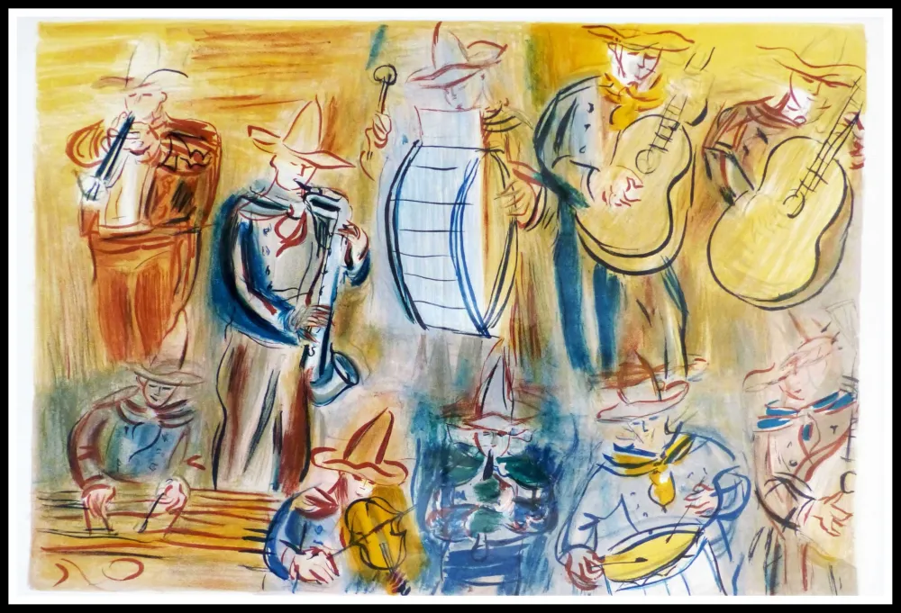 Литография Dufy - CONCERT DES ANGES