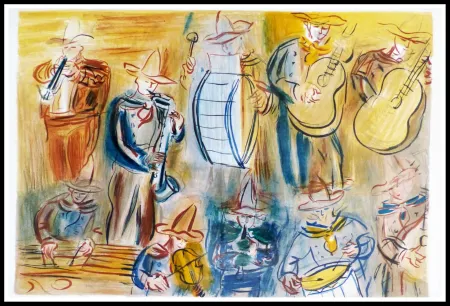 Литография Dufy - CONCERT DES ANGES