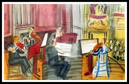 Литография Dufy - CONCERT DES ANGES II