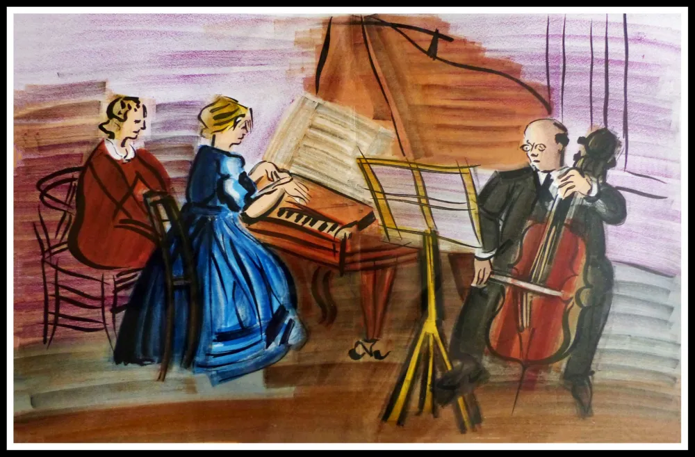 Литография Dufy - CONCERT DES ANGES III