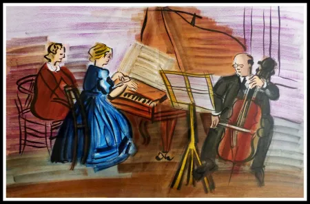 Литография Dufy - CONCERT DES ANGES III