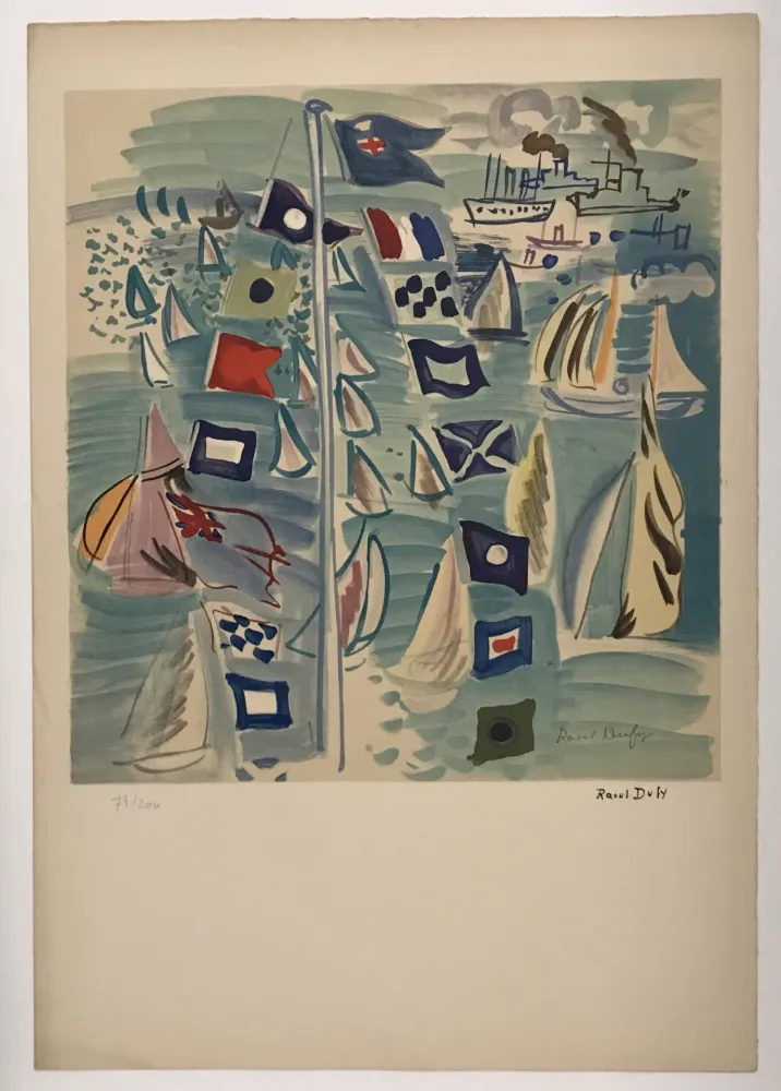 Литография Dufy - Honfleur
