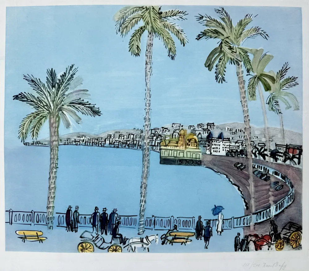 Акватинта Dufy - La baie des Anges a Nice