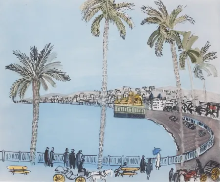Акватинта Dufy - La baie des Anges a Nice