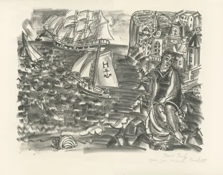 Литография Dufy - La Baigneuse