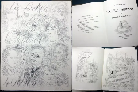 Иллюстрированная Книга Dufy - LA BELLE ENFANT OU L'AMOUR À QUARANTE ANS. Exemplaire sur Japon supernacré avec suite complète des eaux-fortes (1930)