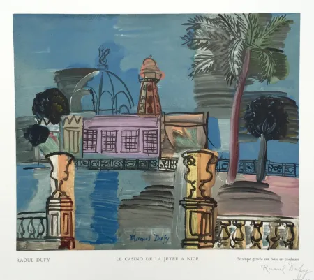 Гравюра На Дереве Dufy - Le Casino de la Jetée a Nice