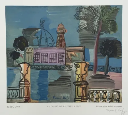 Гравюра На Дереве Dufy - Le Casino de la Jetée à Nice
