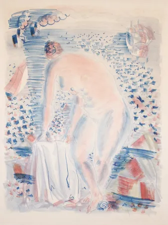 Литография Dufy -  Le grande Baigneuse (The large Bather)
