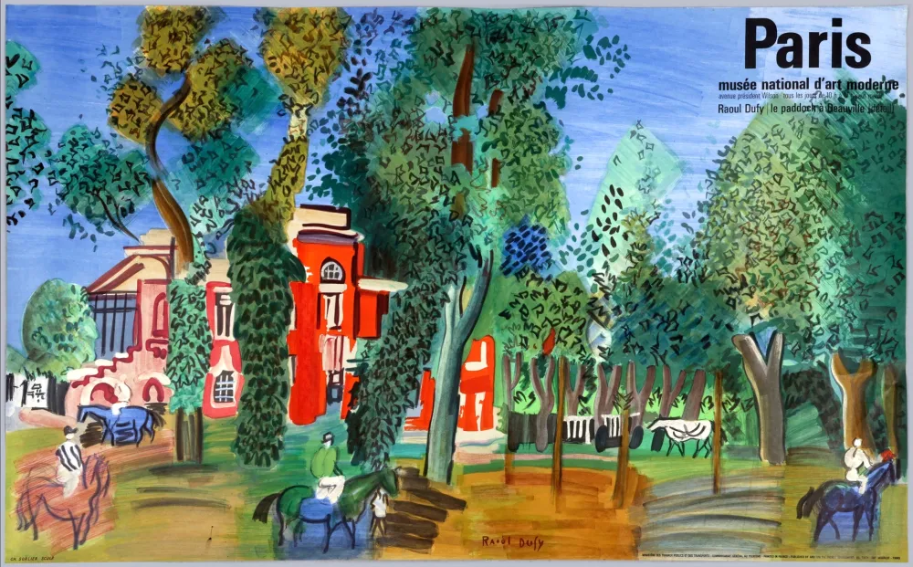 Литография Dufy - LE PADDOCK À DEAUVILLE (1930/1964)