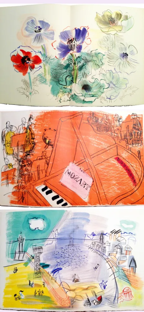 Иллюстрированная Книга Dufy - Léon-Paul FARGUE : ILLUMINATIONS NOUVELLES. 14 lithographies originales (1953)