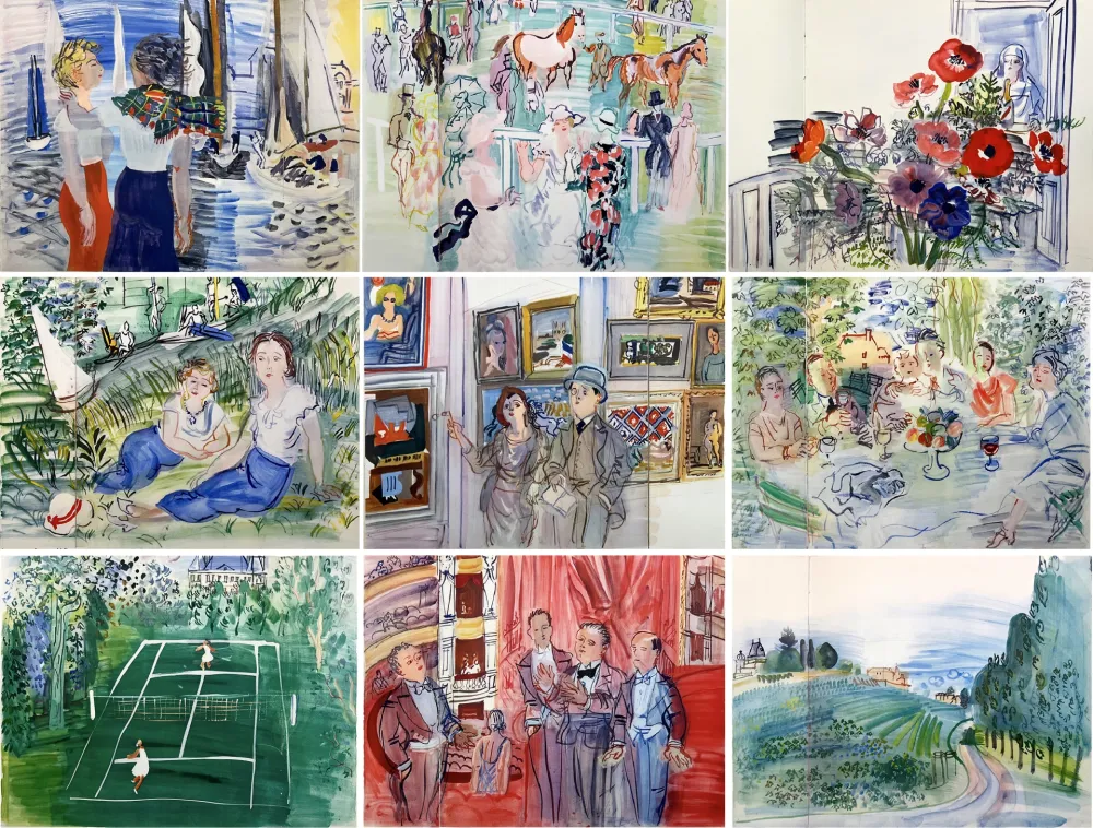 Иллюстрированная Книга Dufy - MON DOCTEUR LE VIN (19 aquarelles. 1936)