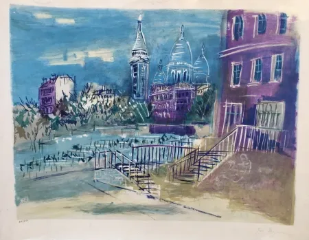 Литография Dufy - Montmartre