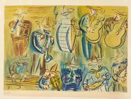 Литография Dufy - Orchestra