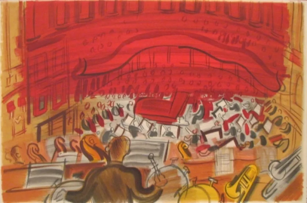 Литография Dufy - Orchestre