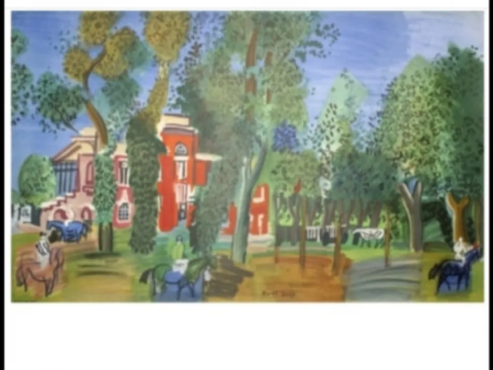 Литография Dufy - PADDOCK  PARIS