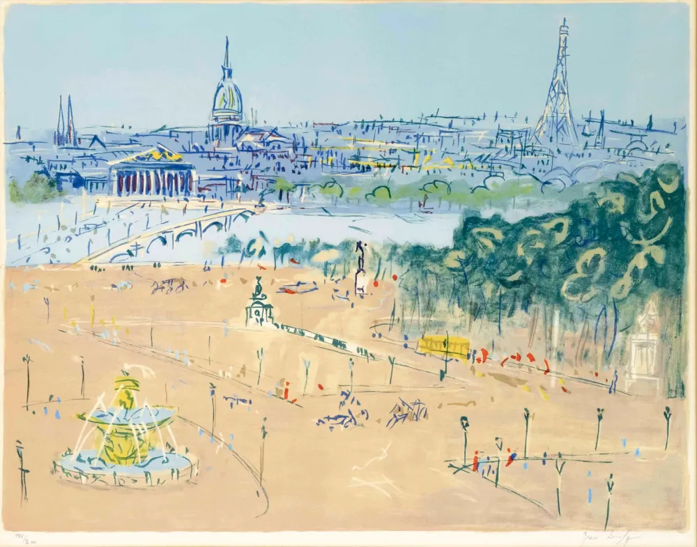 Литография Dufy - Place de la Concorde