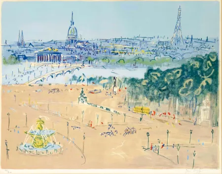 Литография Dufy - Place de la Concorde