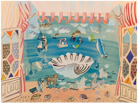 Литография Dufy - RIDEAU DE THEÂTRE POUR LE BALLET 