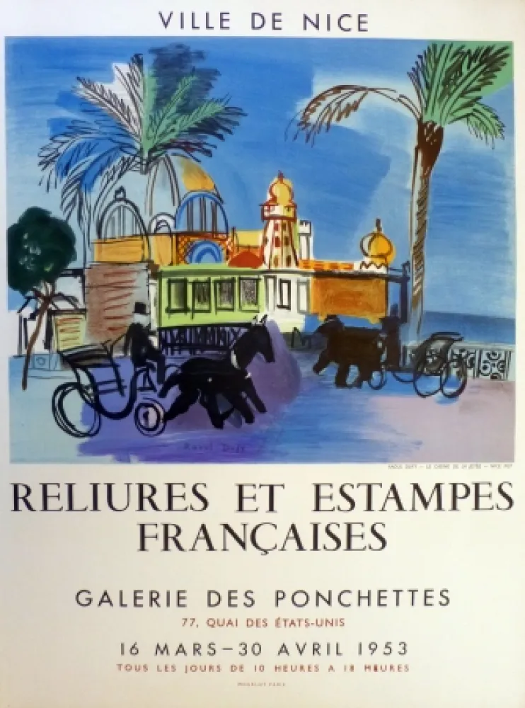 Литография Dufy - Ville de Nice