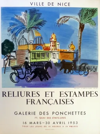 Литография Dufy - Ville de Nice