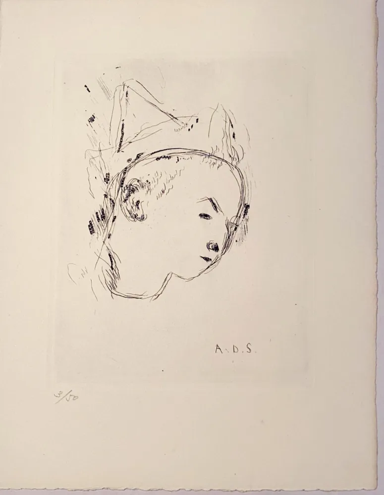 Гравюра Dunoyer De Segonzac - Le petit clown