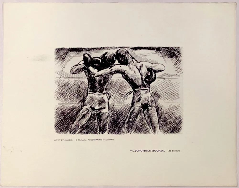 Гравюра Dunoyer De Segonzac - Les Boxeurs, ca.