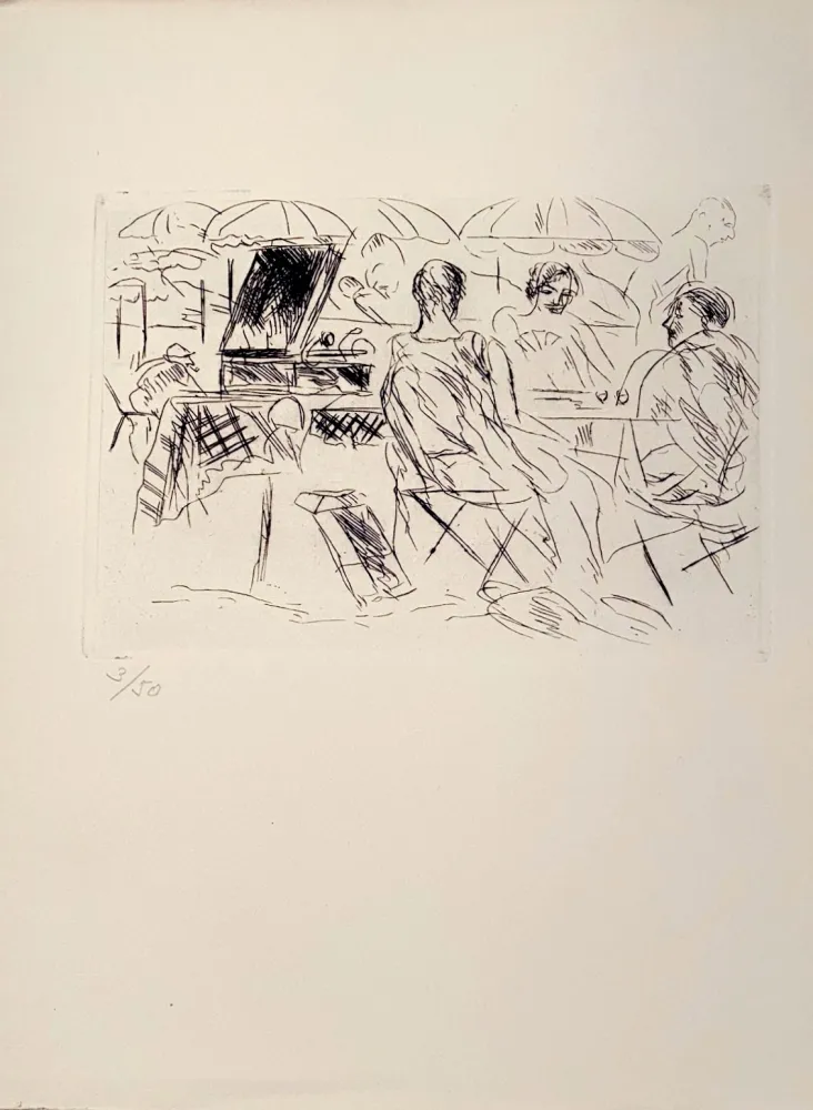 Гравюра Dunoyer De Segonzac - Plage, ca.