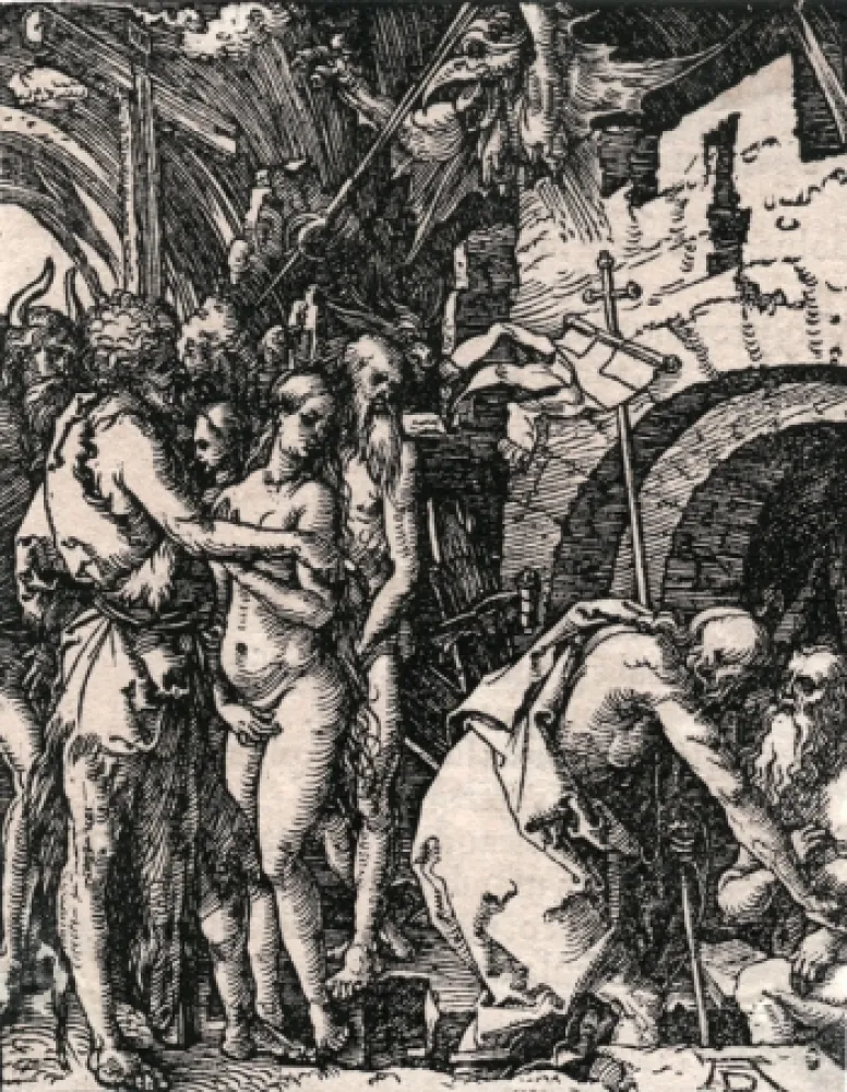 Гравюра На Дереве Durer - Christ in Limbo