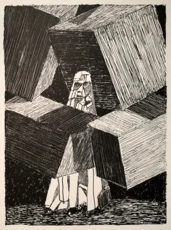 Литография Dürrenmatt - Selbstgespräch