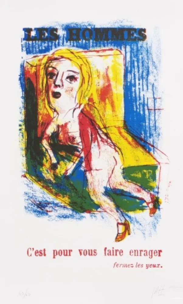 Литография Dutertre - C'est pour vous faire enrager