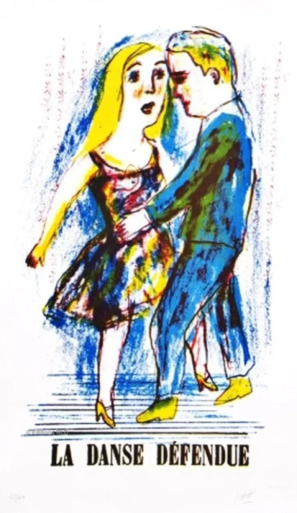 Литография Dutertre - Danse Défendue