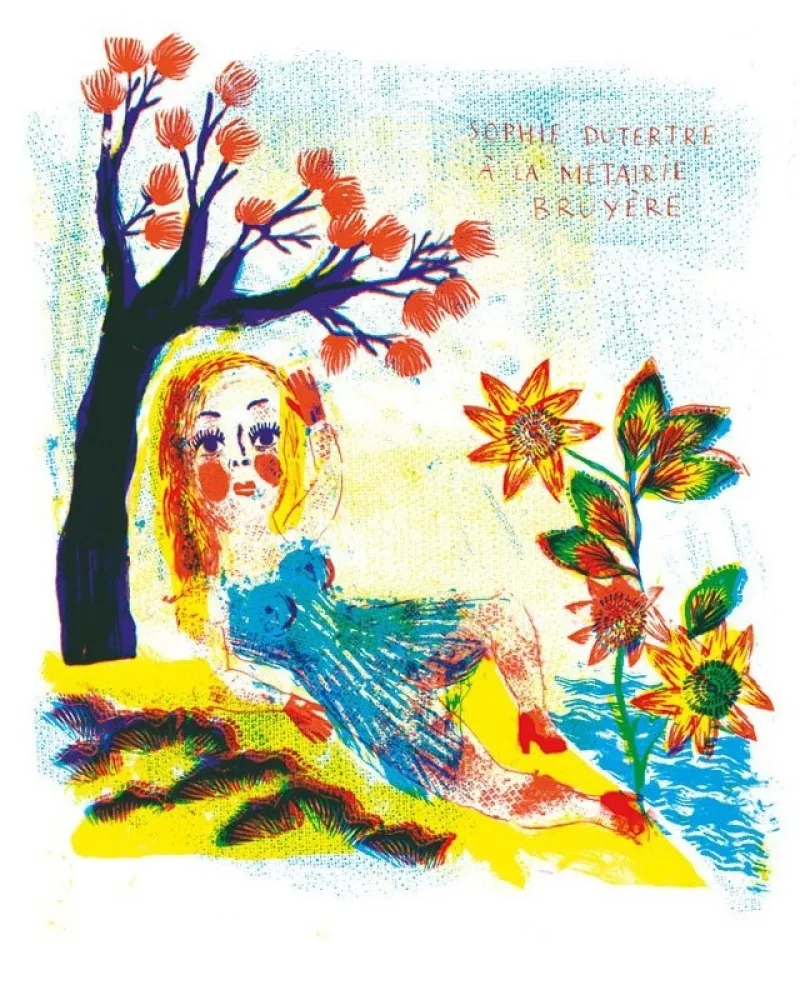 Литография Dutertre - Sophie Dutertre à la Métairie Bruyère