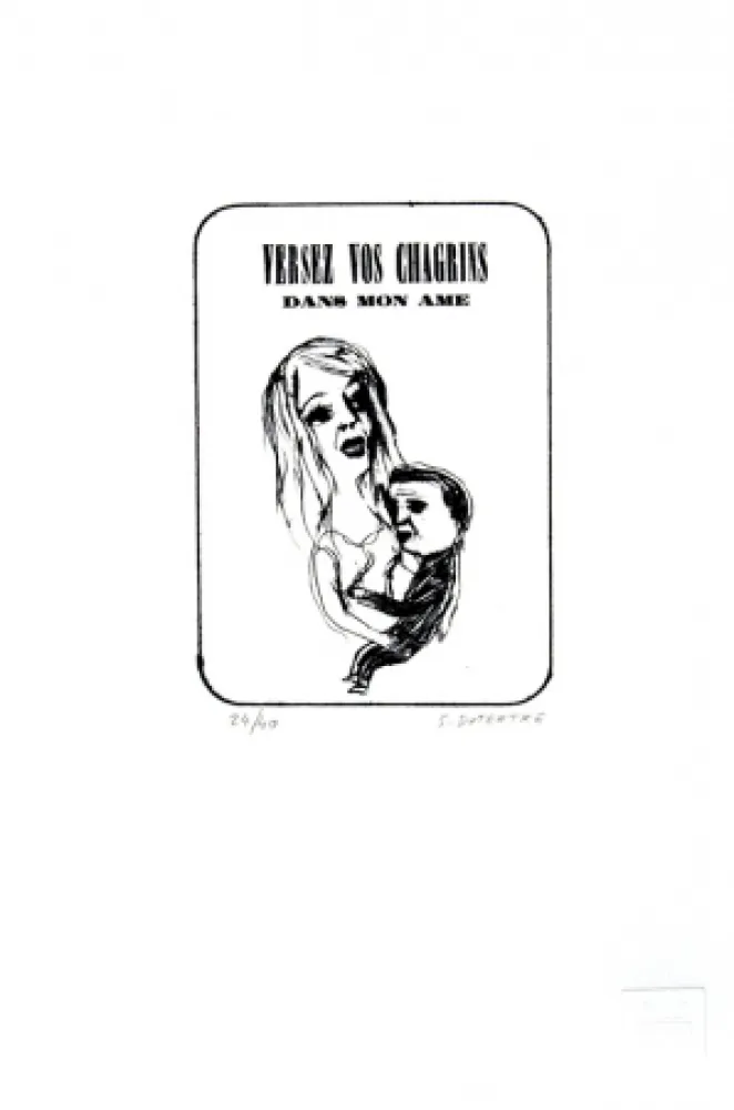 Литография Dutertre - Versez vos chagrins