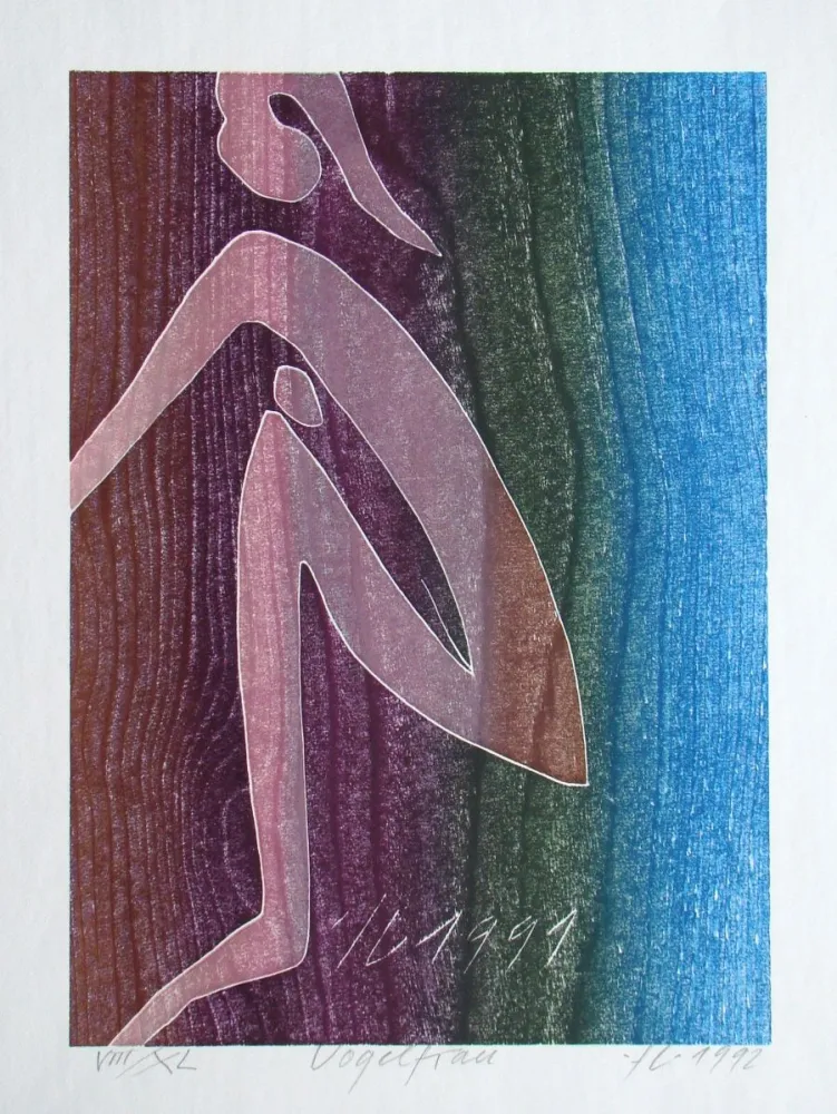 Гравюра На Дереве Eggenschwiler - Vogelfrau