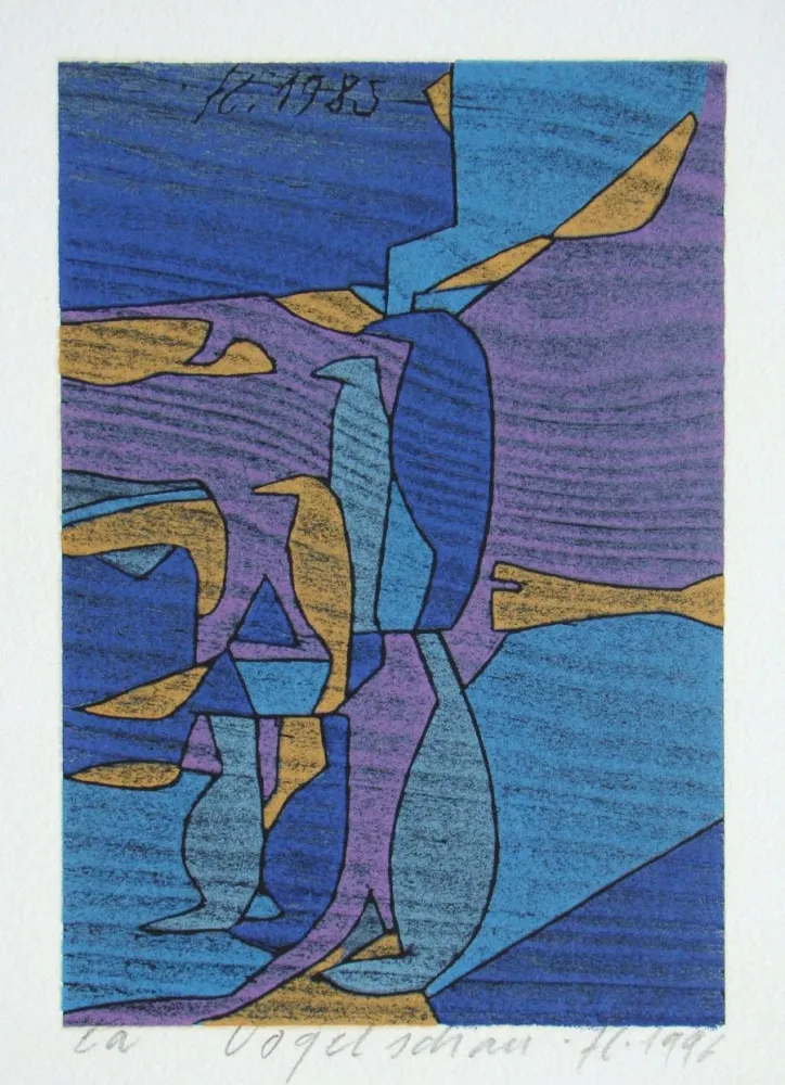 Гравюра На Дереве Eggenschwiler - Vogelschau