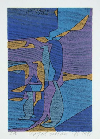 Гравюра На Дереве Eggenschwiler - Vogelschau