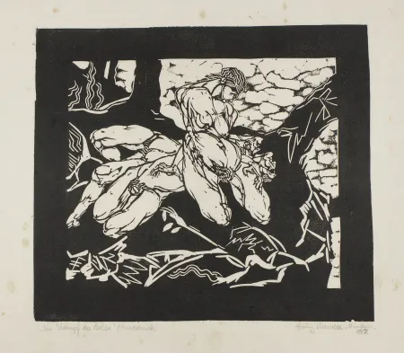 Гравюра На Дереве Ehmsen - Ein Kampf der Seelen 