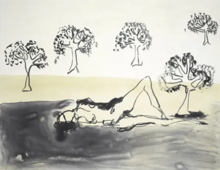 Литография Emin - Laying with the Olive Trees