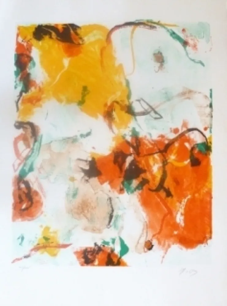 Литография En Jong - Composition Abstraite