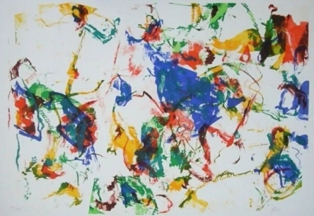 Литография En Joong - Composition abstraite 