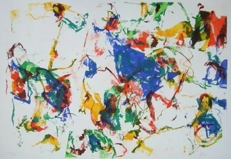 Литография En Joong - Composition abstraite 