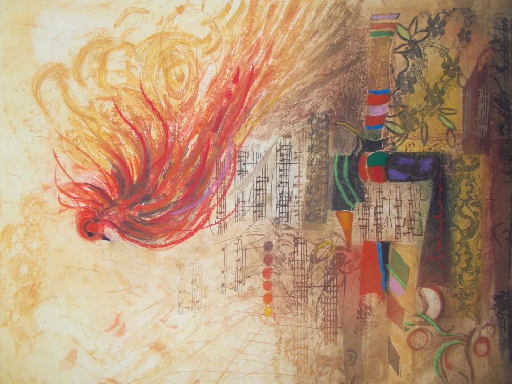 Гравюра Engel - L'oiseau de feu II