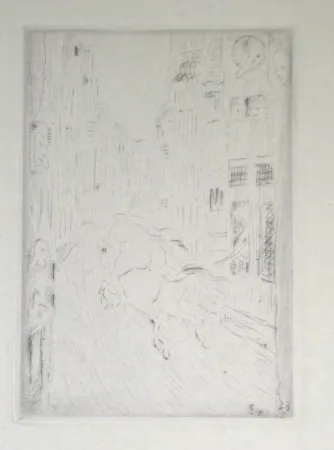 Гравюра Сухой Иглой Ensor - Lady Godiva